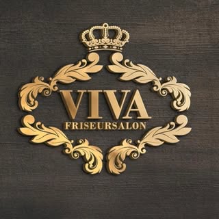 VIVA Friseursalon Logo — goldene Krone